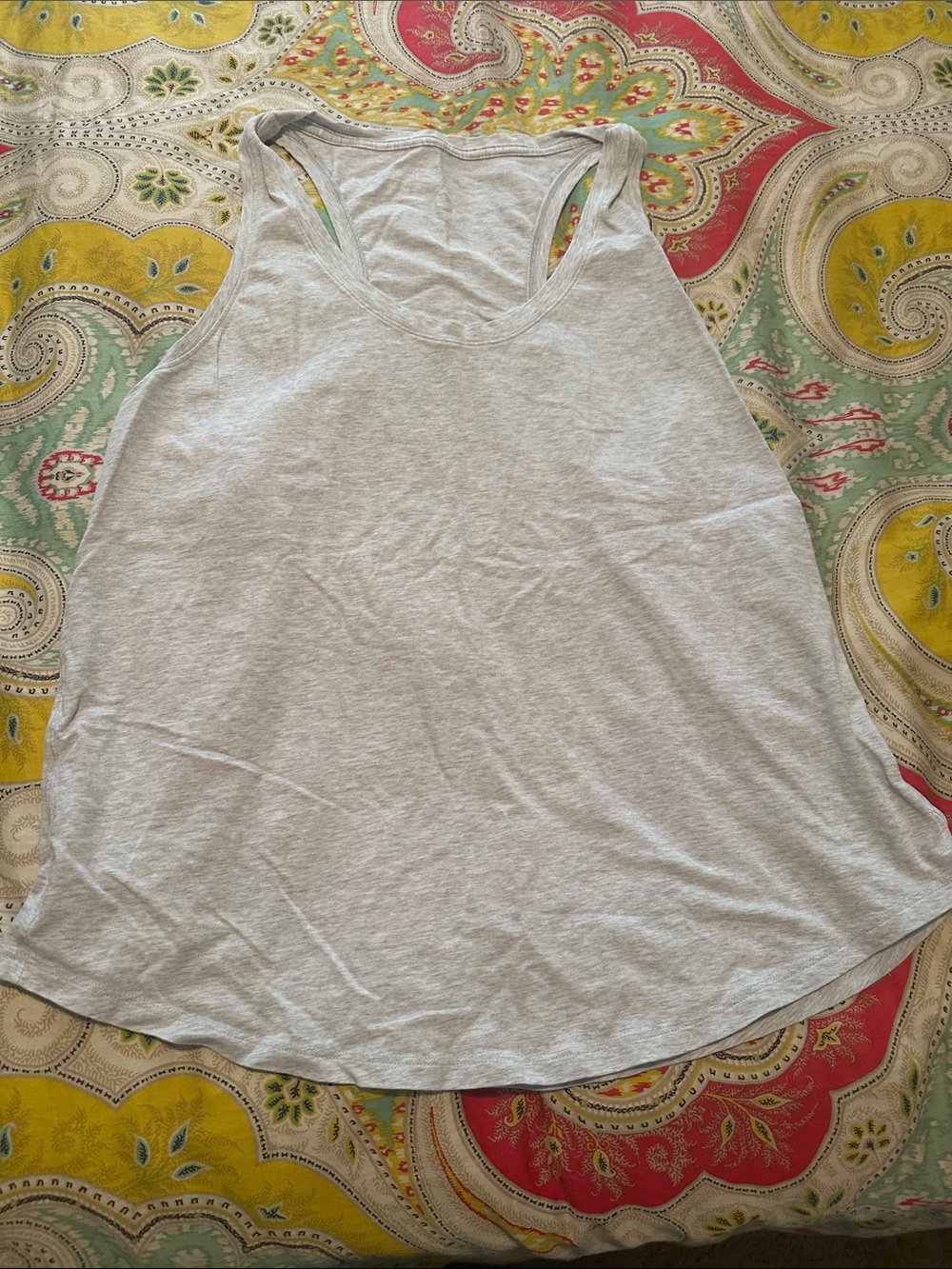 lululemon athletica Light Gray Racerback Tank Top